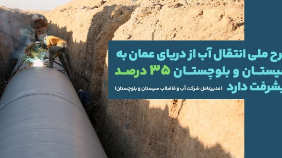 ایرنا: طرح ملی انتقال آب از دریای عمان به سیستان و بلوچستان ۳۵ درصد پیشرفت دارد
